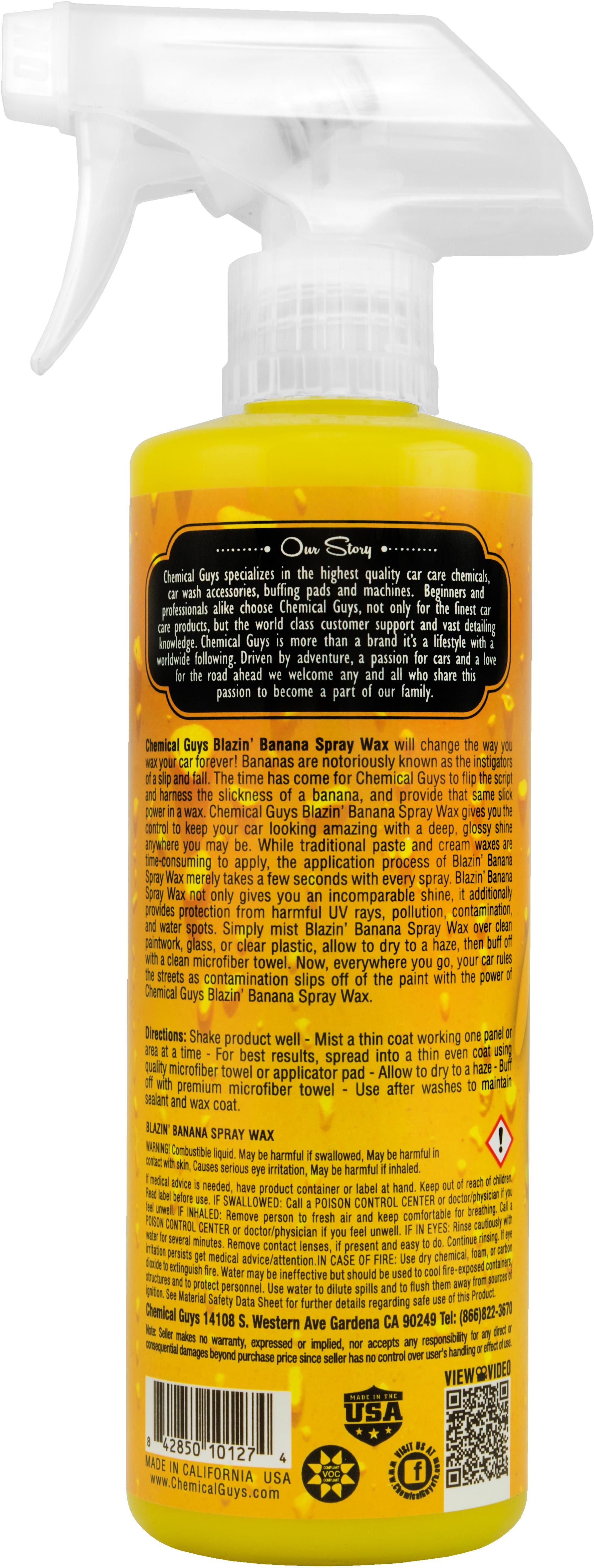 Chemical Guys Blazin' Banana Carnauba Spray Wax 16oz