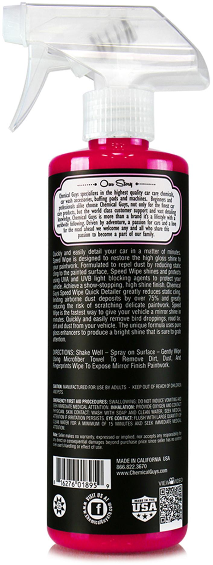 Chemical Guys Speed Wipe Quick Detailer 16oz