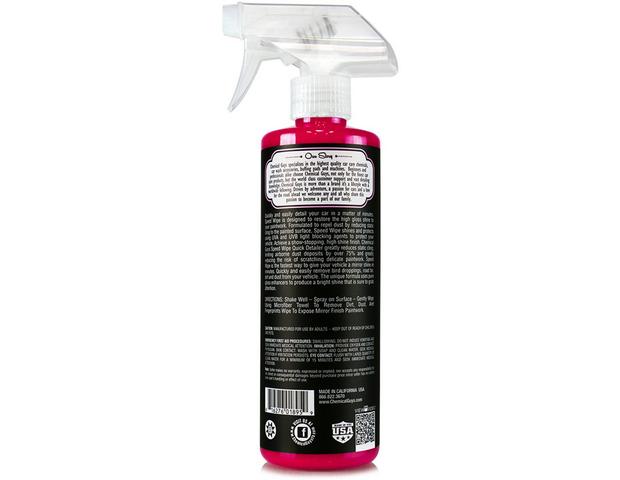 Chemical Guys Speed Wipe Quick Detailer and High Shine Spray Gloss Cherry  Scent 16oz