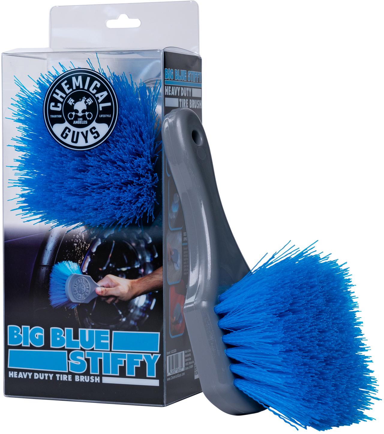 Chemical Guys Big Blue Stiffy Tyre Brush Halfords UK