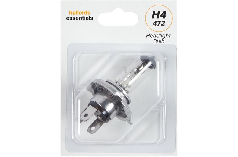 H4 472 Car Headlight Bulb Halfords Essentials Single Pack H4 472 Car Headlight Bulb Halfords Essentials Single Pack