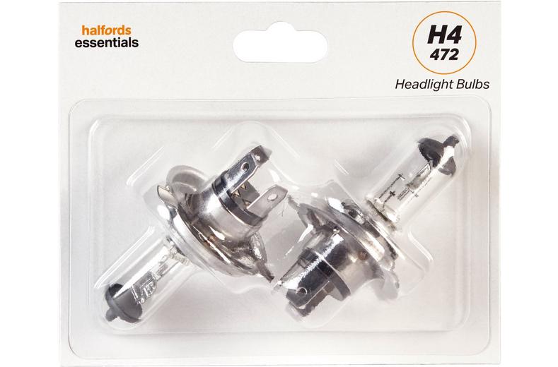 H4 472 Car Headlight Bulb Halfords Essentials Twin Pack H4 472 Car Headlight Bulb Halfords Essentials Twin Pack