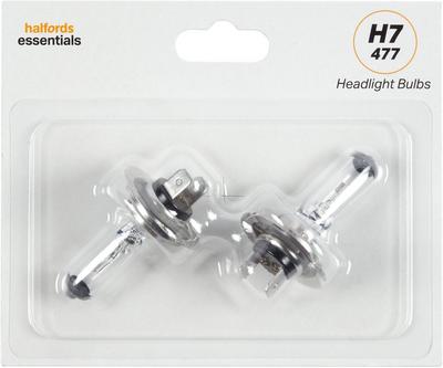 H7 477 Car Headlight Bulb Halfords Essentials Twin Pack H7 477 Car Headlight Bulb Halfords Essentials Twin Pack