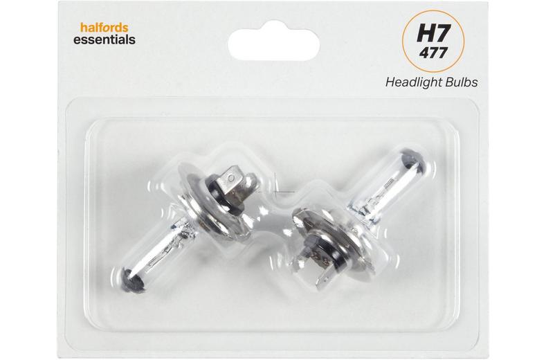 H7 477 Car Headlight Bulb Halfords Essentials Twin Pack H7 477 Car Headlight Bulb Halfords Essentials Twin Pack