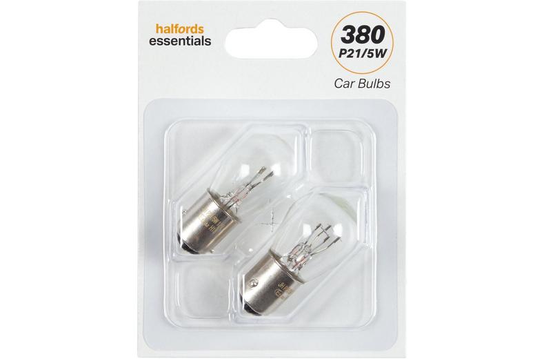 380 P21/5W Car Bulbs Halfords Essentials Twin Pack 380 P21/5W Car Bulbs Halfords Essentials Twin Pack