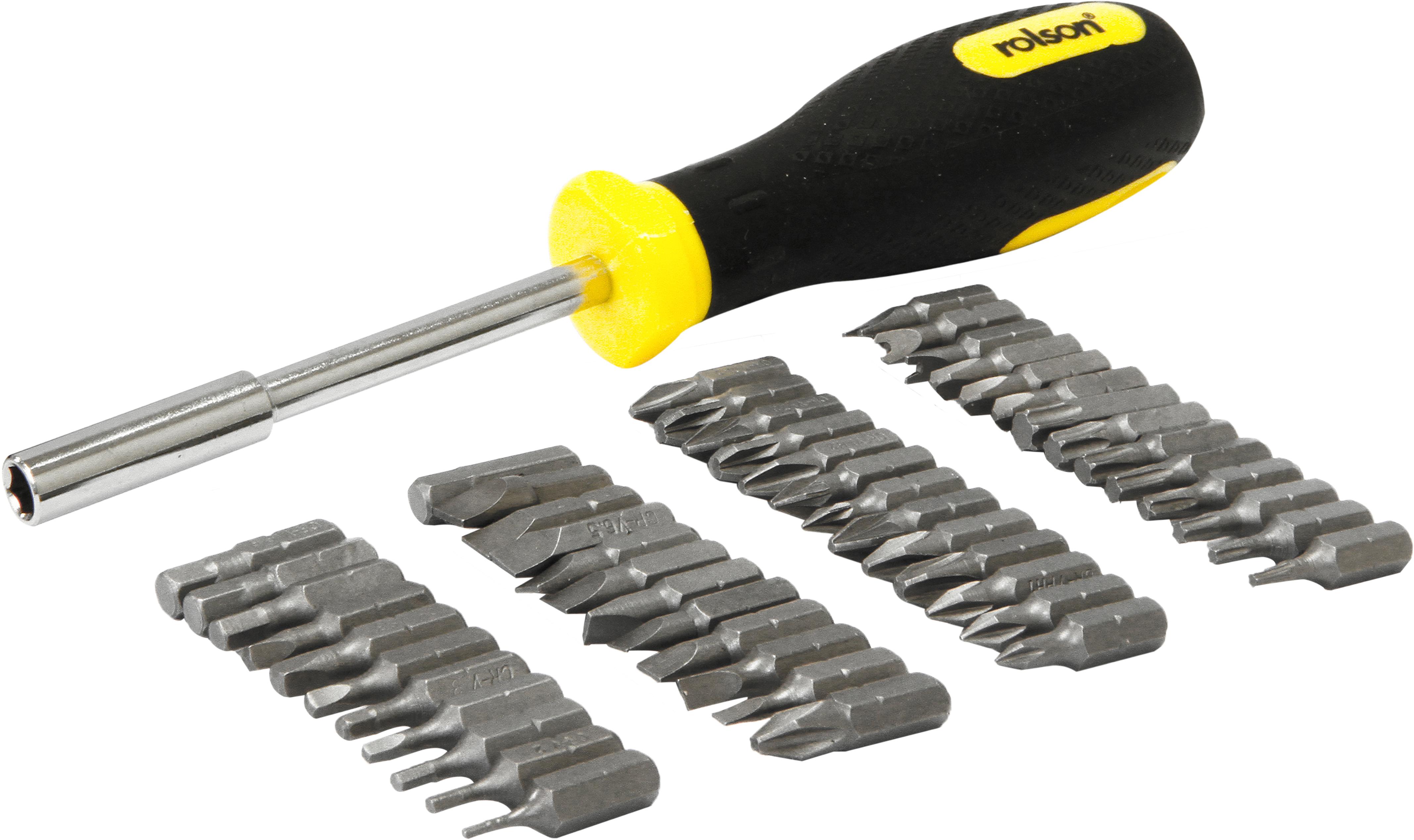 Rolson 51Pc Screwdriver And Bit Set