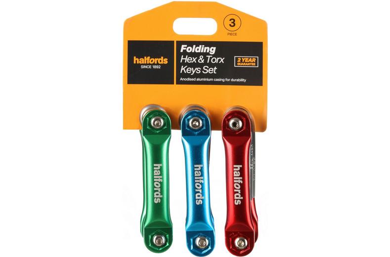 Halfords 3 Piece Folding Hex and Torx Key Sets Halfords 3 Piece Folding Hex and Torx Key Sets
