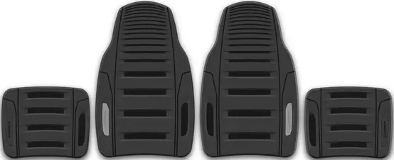 MICHELIN BLACK RUBBER MAT SET — HSB Trading