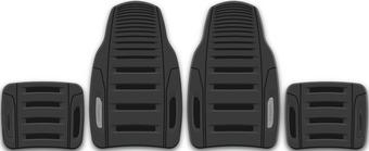 MICHELIN BLACK RUBBER MAT SET — HSB Trading