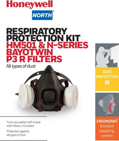Honeywell HM500 P3 Half Mask Kit Honeywell HM500 P3 Half Mask Kit