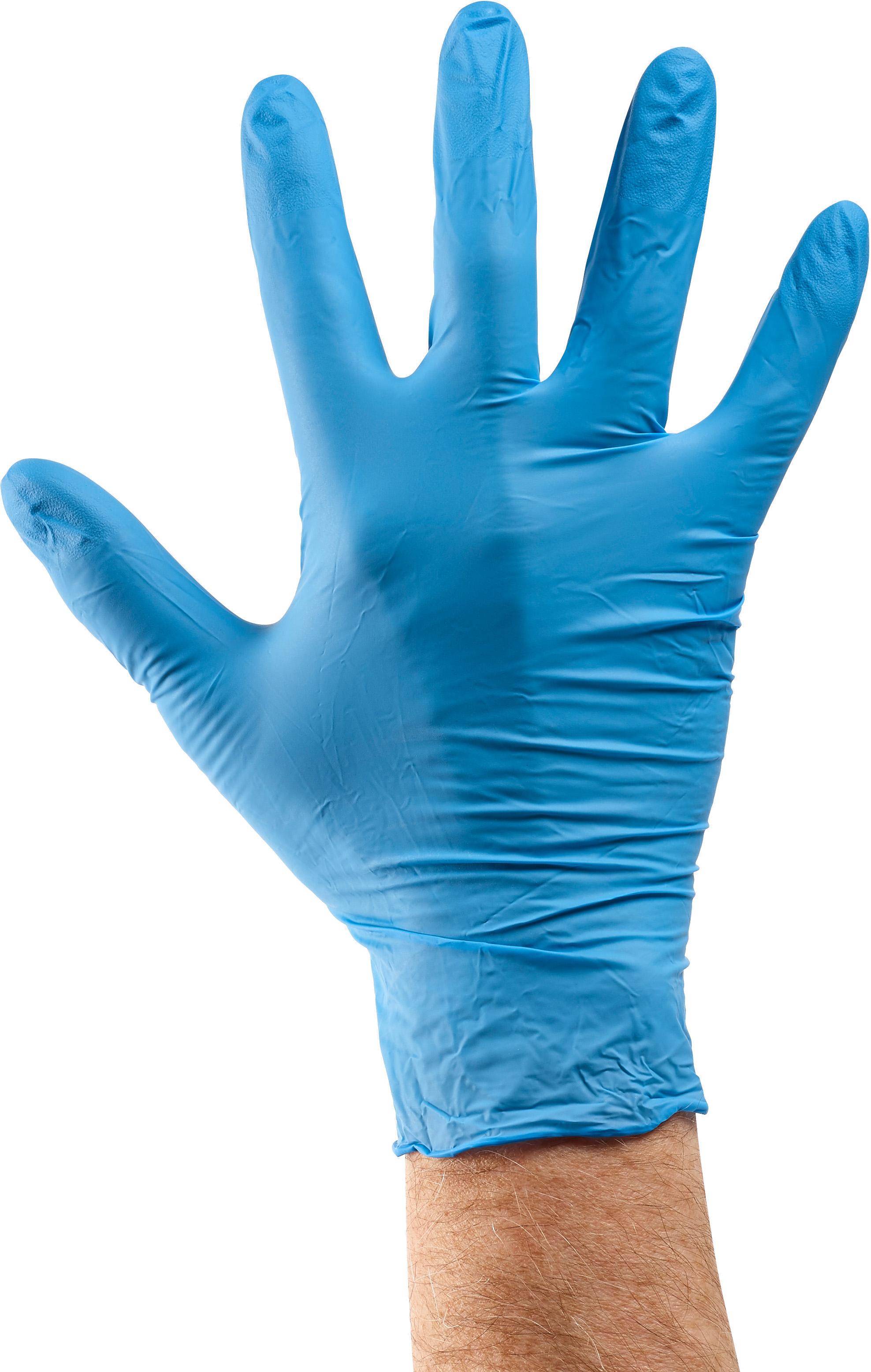 Keepclean Nitrile Blue Powdered Free Gloves Box of 100