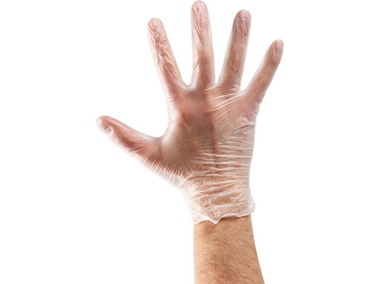 Keepsafe Clear Vinyl Gloves Retail Pack of 10 - Large