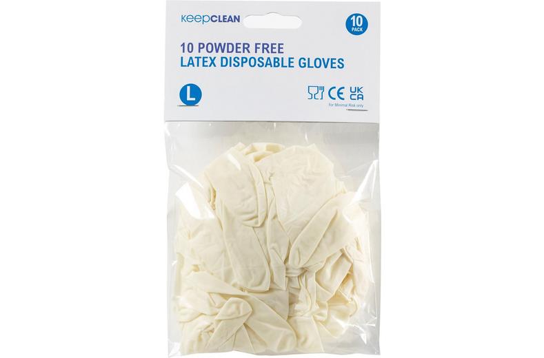 Keepsafe Ntrl Latex PF Glove 10 Pack - Large Keepsafe Ntrl Latex PF Glove 10 Pack - Large