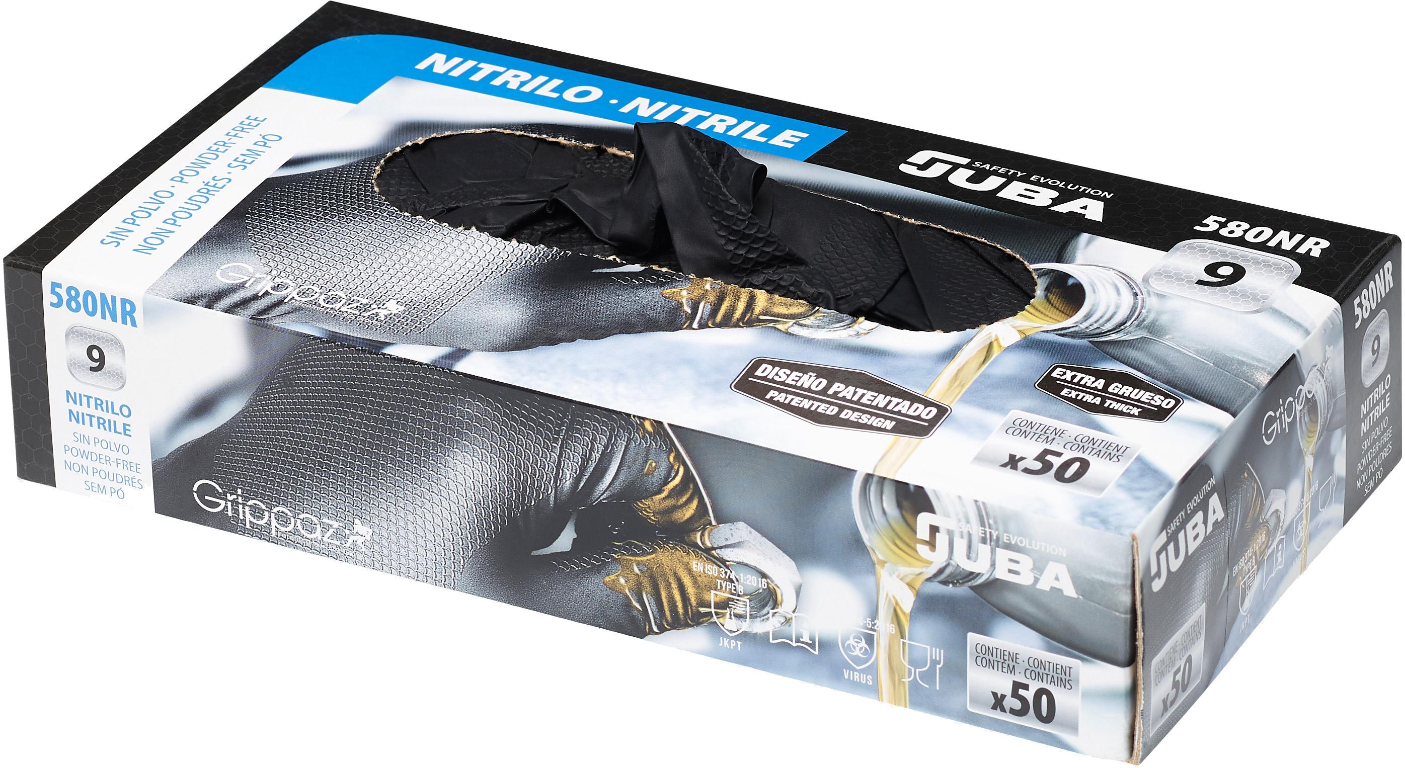 Grippaz Black Engineers Mate Gloves Box 25 Pairs - X Large