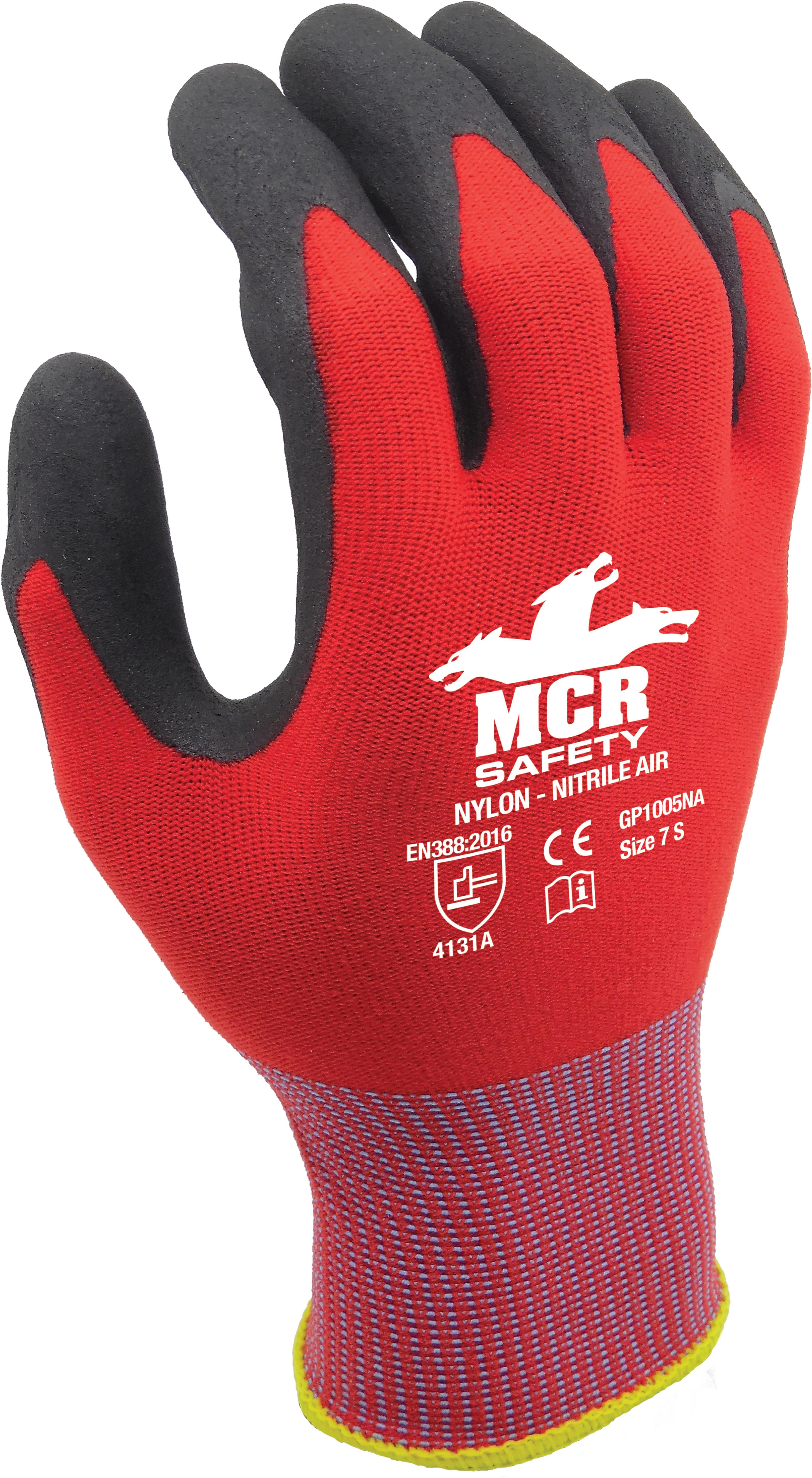 MCR Nitrile Foam Grip Touchscreen Glove - 10