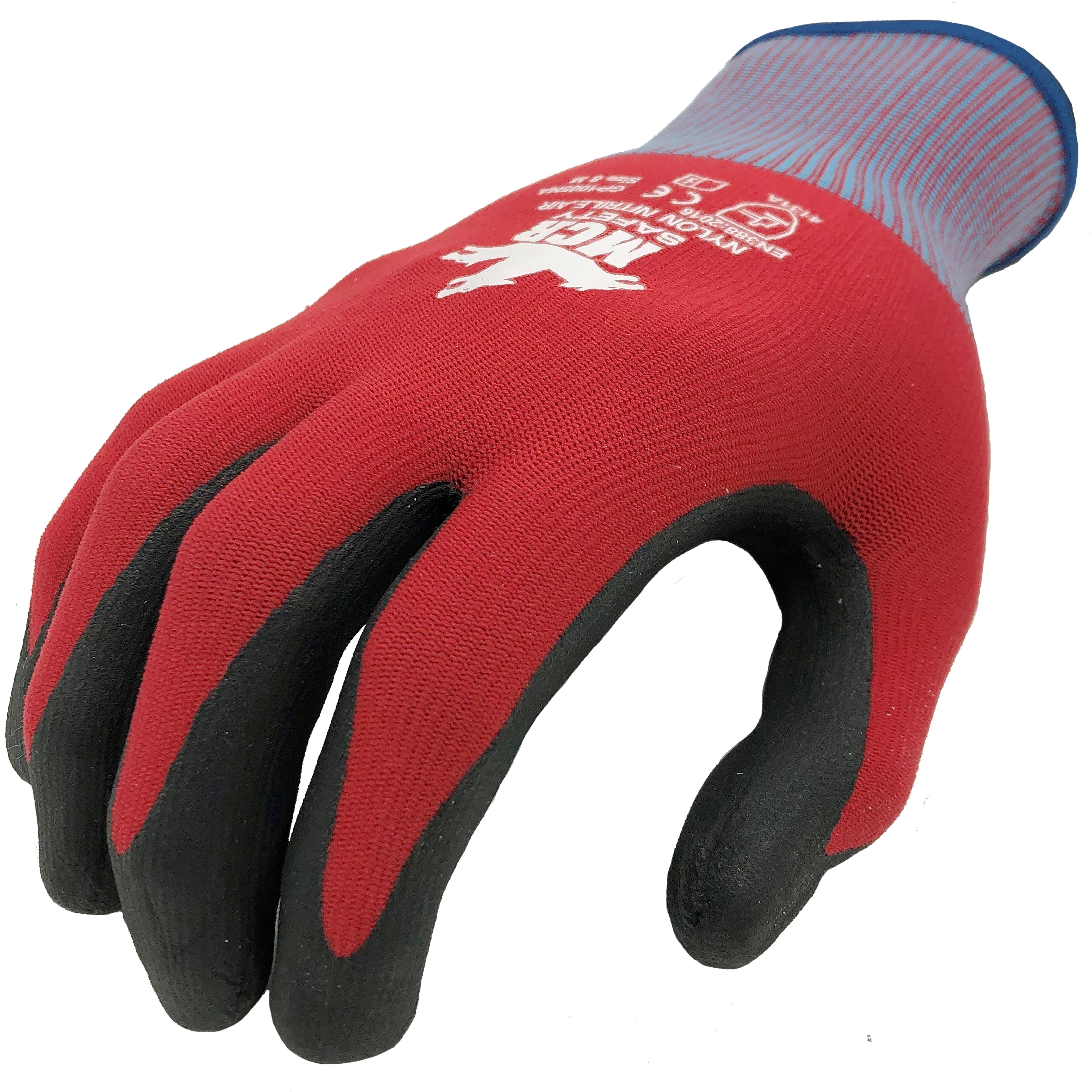 MCR Nitrile Foam Grip Touchscreen Glove - 10