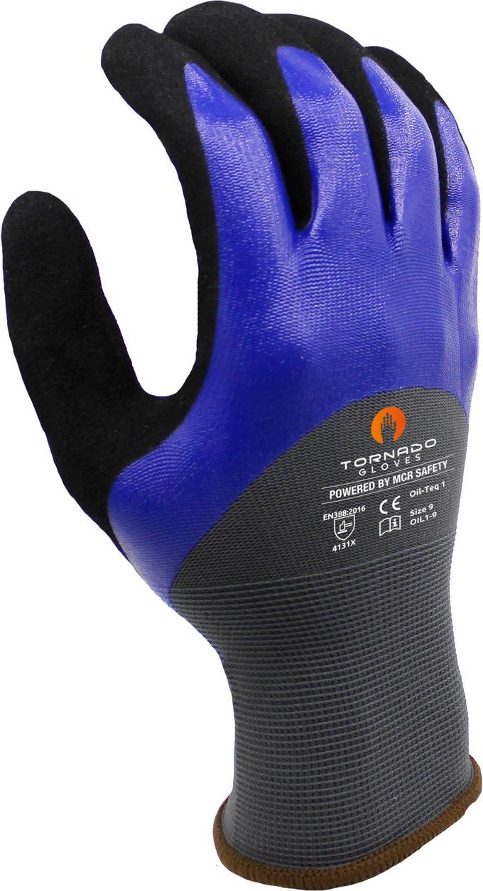 MCR Oil Teq 1 Double Dip 15G Nylon Gloves Halfords UK