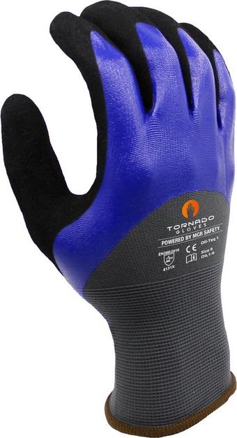 MCR Oil-Teq 1 Double Dip 15G Nylon Gloves