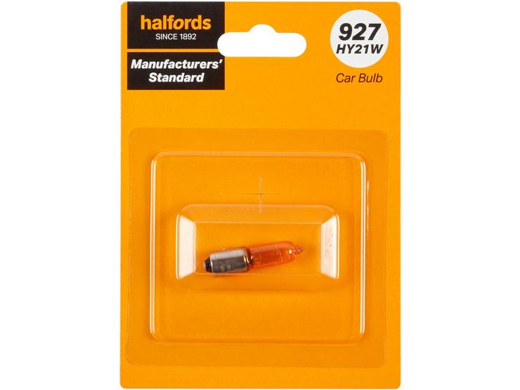 927 HY21W Car Bulb Manufacturers Standard Halfords Single Pack