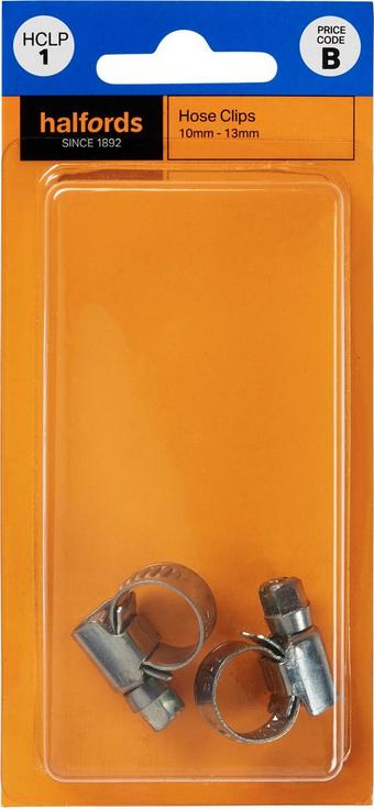 Halfords Hose Clips 8-12mm (HCLP1) - 2 Pack