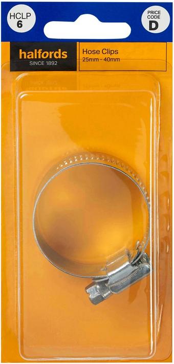 Halfords Hose Clip 25-40mm (HCLP6) - 1 pack