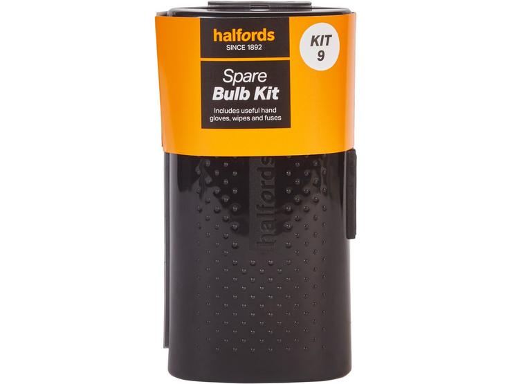 Halfords Spare Car Bulb Kit 9 with H7 477 Headlight and Small Bulbs
