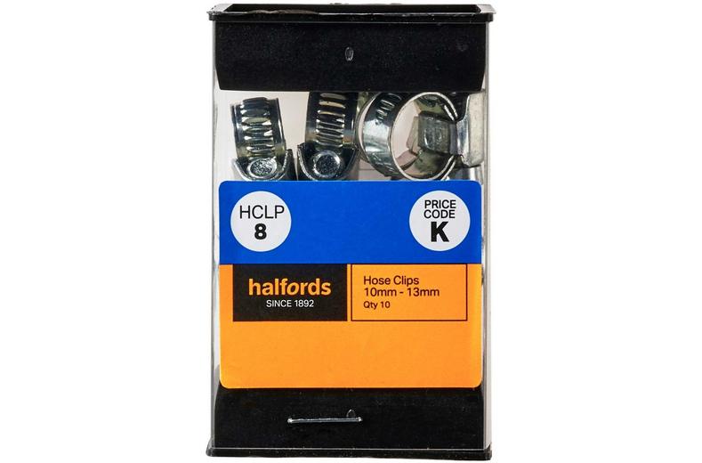 Halfords Hose Clips 8-12mm (HCLP8) - 10 Pack Halfords Hose Clips 8-12mm (HCLP8) - 10 Pack