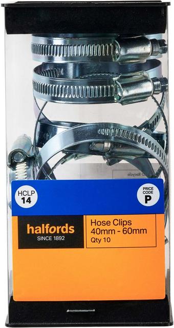 Halfords Hose Clips (HCLP14) - 10 Pack