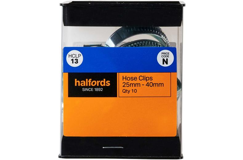 Halfords Hose Clip (HCLP13) - 10 Pack Halfords Hose Clip (HCLP13) - 10 Pack