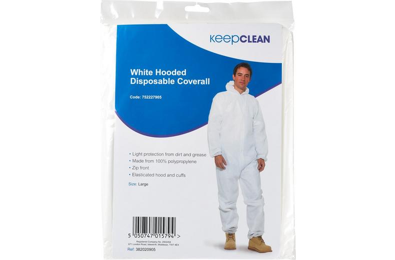 Keepclean White Polyprop Coverall Keepclean White Polyprop Coverall