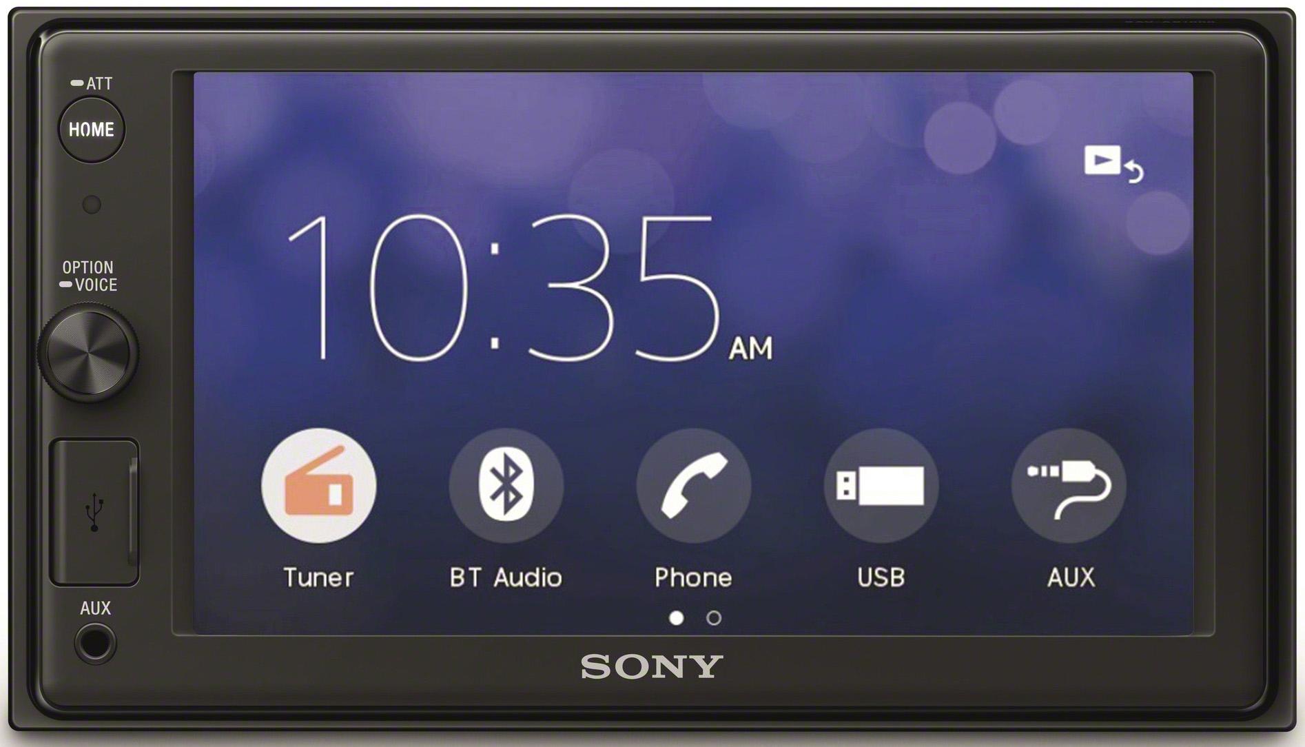 Sony Xav-Ax1000 6.2 Inch Car Av Media Receiver With Apple Car Play And Bluetooth