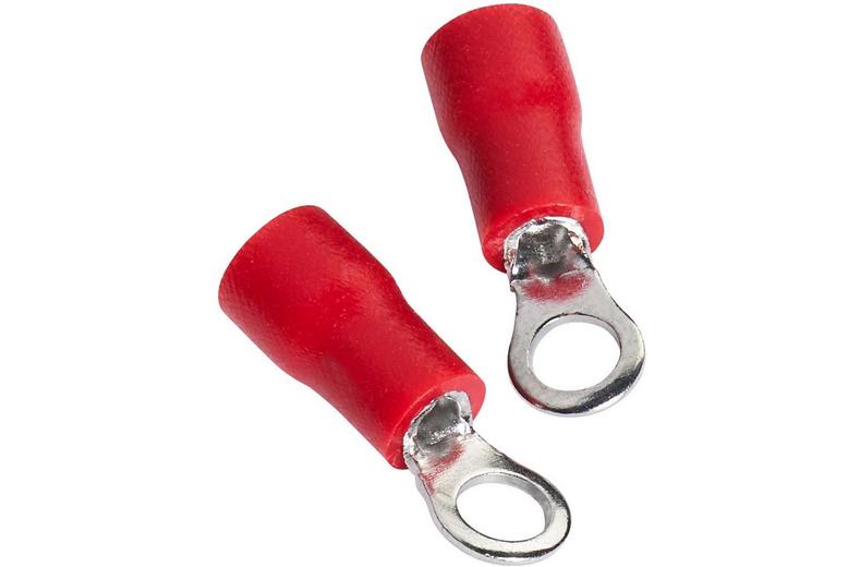 Halfords Ring Connectors 5 Amp Insulated 4mm (ELEC205) Halfords Ring Connectors 5 Amp Insulated 4mm (ELEC205)