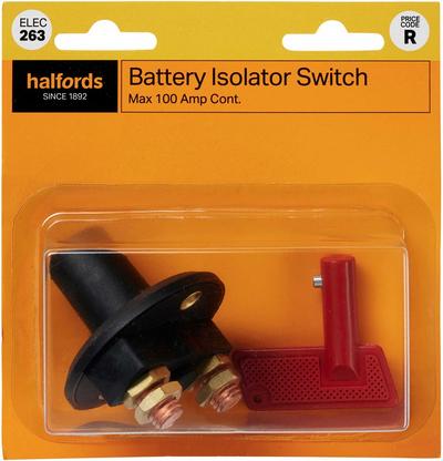 Halfords Battery Isolator Switch (ELEC263) Halfords Battery Isolator Switch (ELEC263)