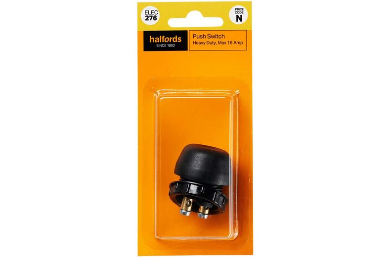 Halfords Heavy Duty Push Switch (ELEC276) Halfords Heavy Duty Push Switch (ELEC276)