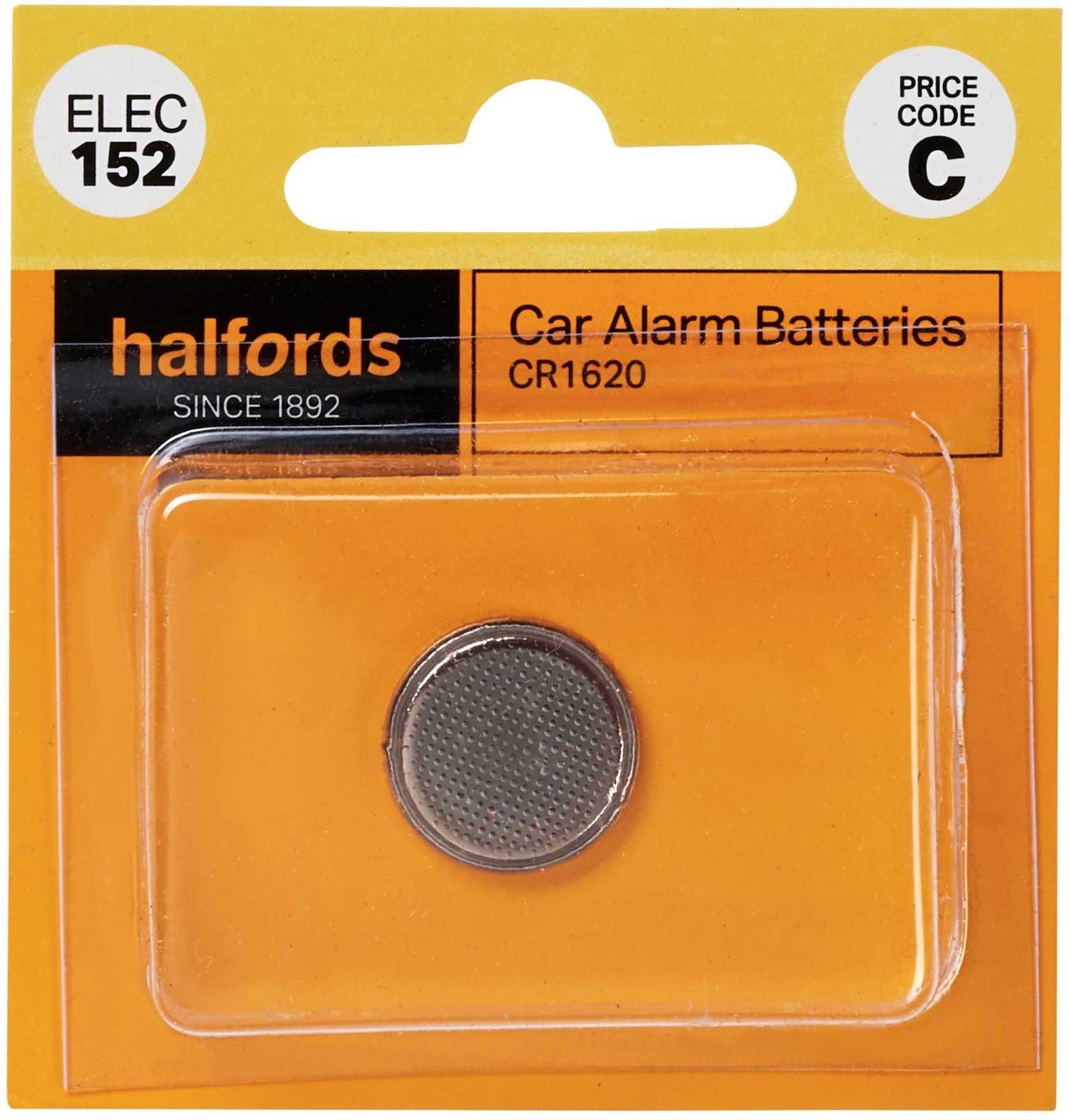 Halfords Car Alarm Battery CR1620 (ELEC152)