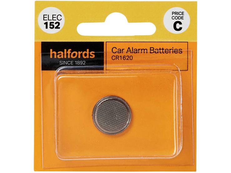 Halfords Car Alarm Battery CR1620 (ELEC152)