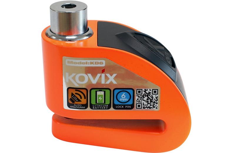Kovix KD6 6mm 120db Alarm Disc Lock - Fluo Orange Kovix KD6 6mm 120db Alarm Disc Lock - Fluo Orange