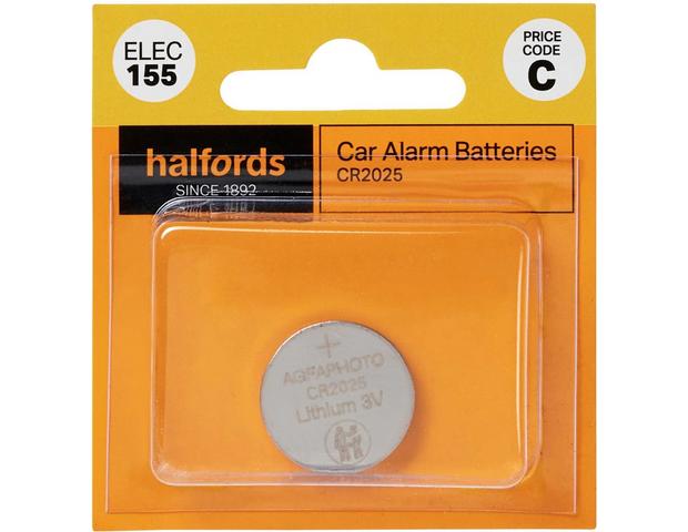 Halfords Car Alarm Battery CR2025 (ELEC155)