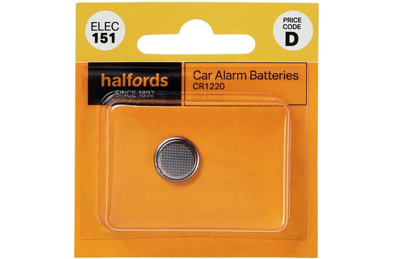 Halfords Car Alarm Battery CR1220 (ELEC151) Halfords Car Alarm Battery CR1220 (ELEC151)
