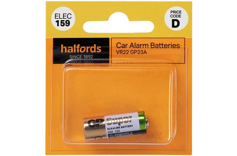 Halfords Car Alarm Battery VR22 GP23A (ELEC159) Halfords Car Alarm Battery VR22 GP23A (ELEC159)