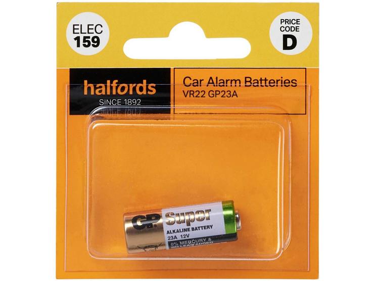 Halfords Car Alarm Battery VR22 GP23A (ELEC159)