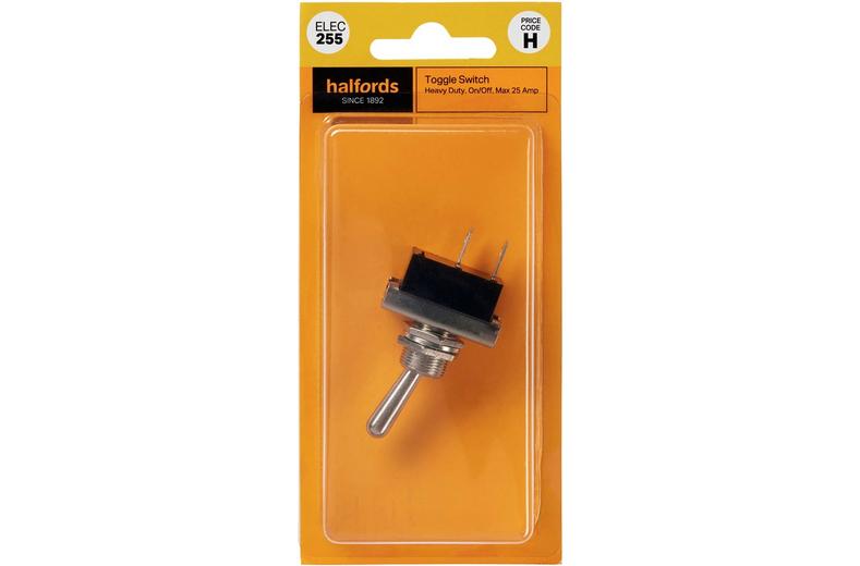 Halfords Heavy Duty Toggle Switch 25 Amp (ELEC255) Halfords Heavy Duty Toggle Switch 25 Amp (ELEC255)