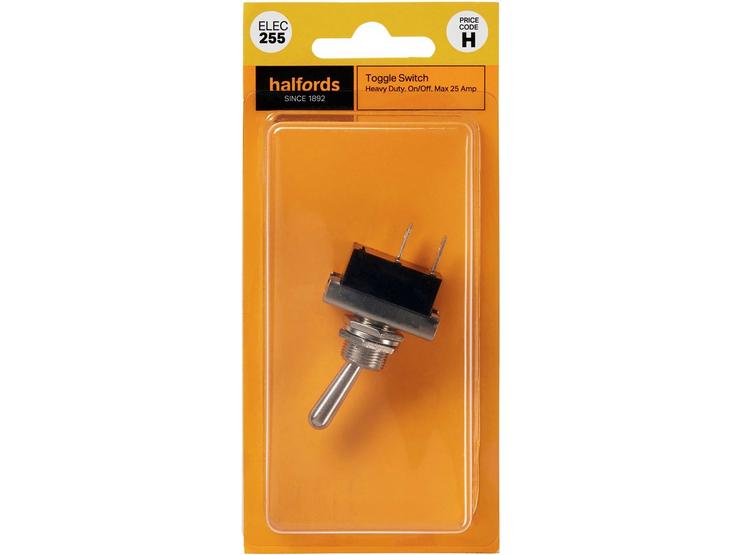 Halfords Heavy Duty Toggle Switch 25 Amp (ELEC255)