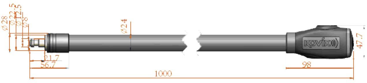 Kovix KWL 1000mm 120db Alarm Cable Lock