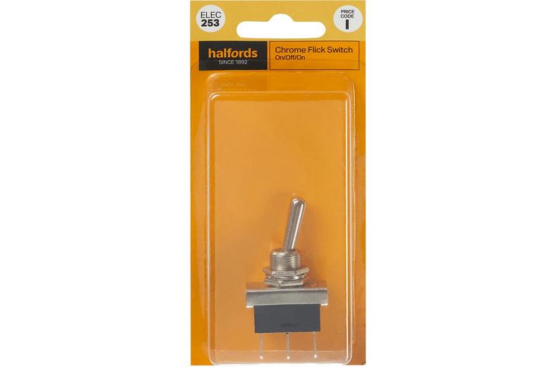 Halfords Toggle Switch On/Off Metal Heavy Duty Non Illuminated (ELEC253) Halfords Toggle Switch On/Off Metal Heavy Duty Non Illuminated (ELEC253)
