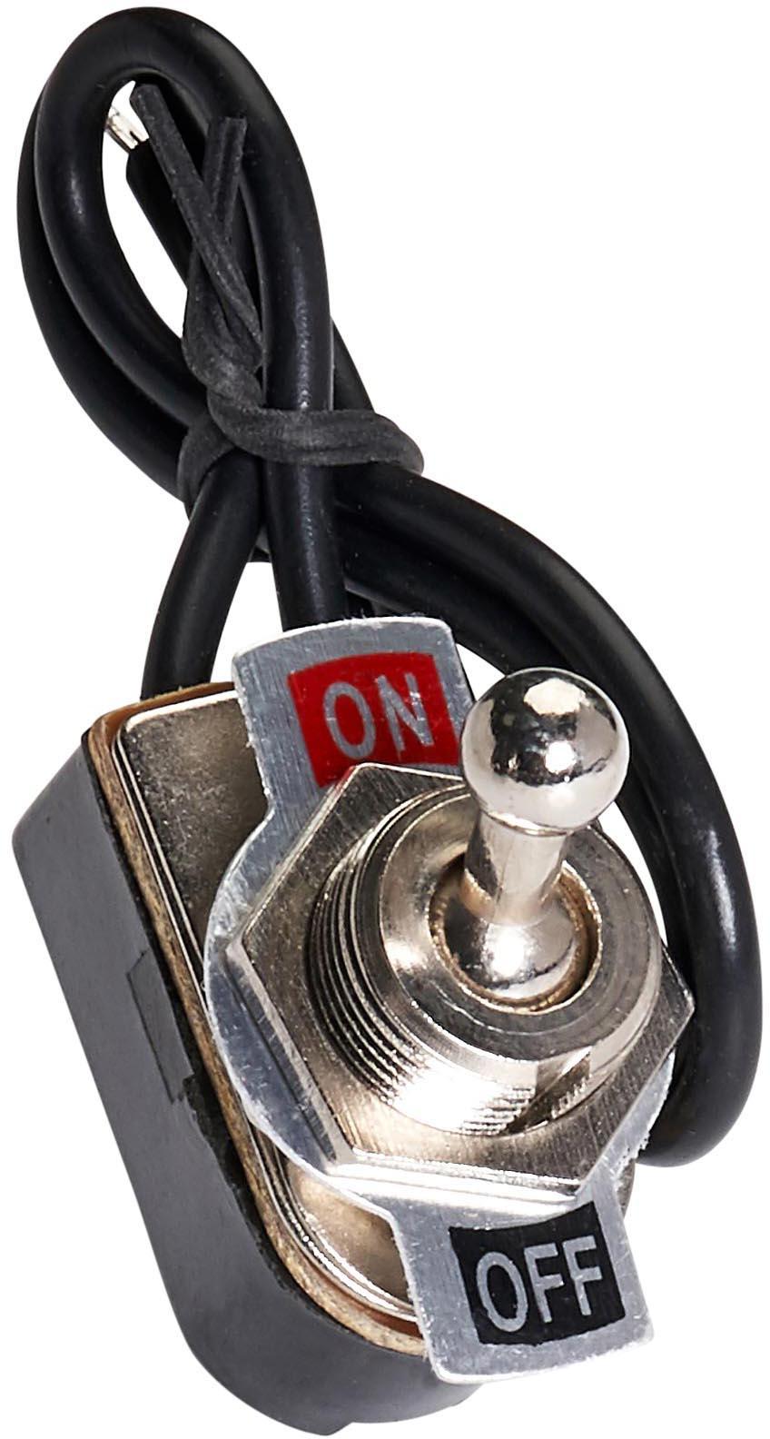 Halfords Toggle Switch On/Off Metal Non Illuminated (ELEC254)
