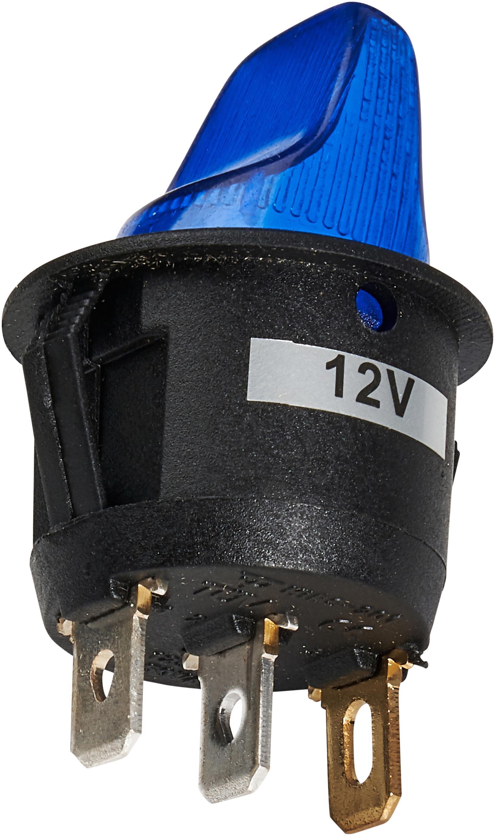 Halfords Mini Flick Switch On/Off Illuminated Blue (ELEC237)