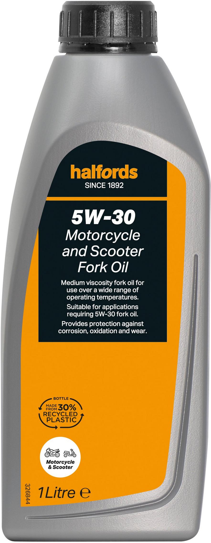 Halfords Motorcycle Fork Oil 5W30 1L Halfords UK