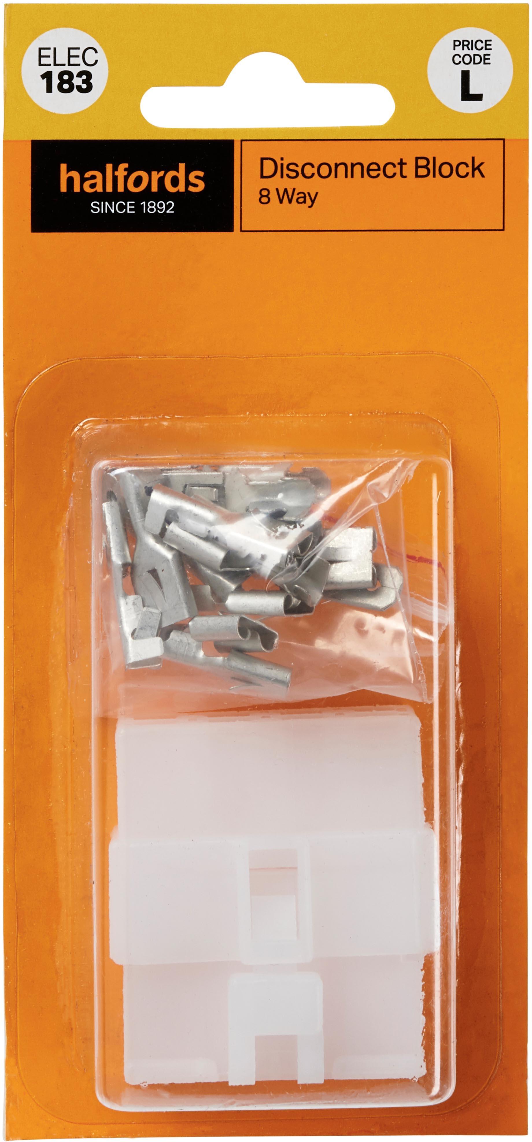 Halfords Wiring Disconnect Block 8 Way (ELEC183)