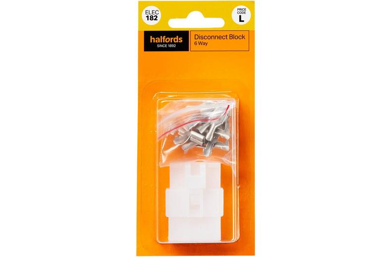 Halfords Wiring Disconnect Block 6 Way (ELEC182) Halfords Wiring Disconnect Block 6 Way (ELEC182)